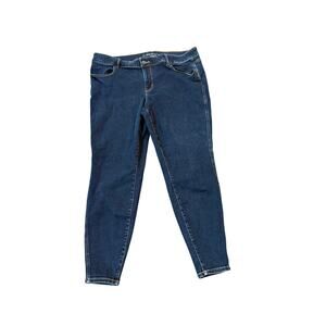 Maurices M Jeans Mid-Rise Skinny Jeans in a dark wash